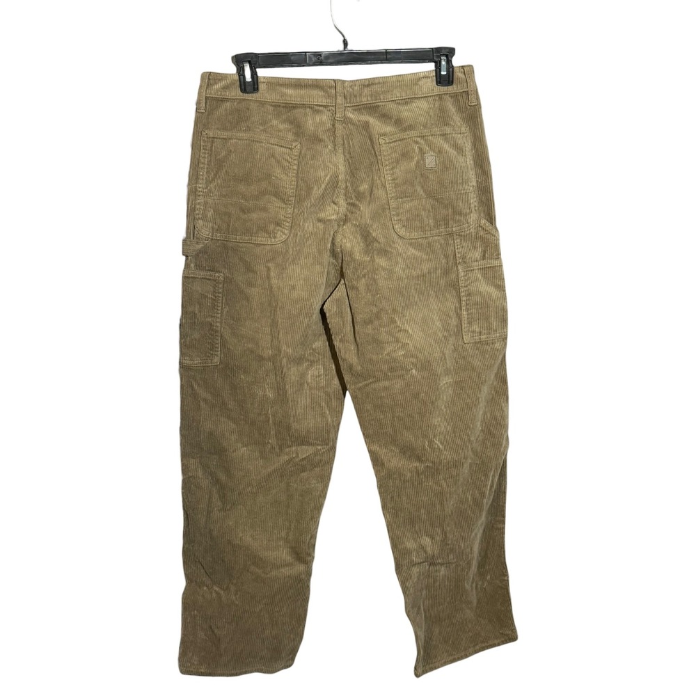 American Eagle Mens Flex Carpenter Pants Size 32X32 Olive Color Corduroy Feel - Picture 2 of 9